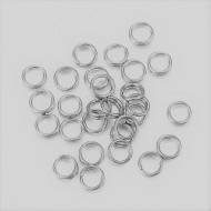 Split Rings, 4mm, Stainless Steel, per 100