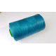 Waxed Polyester Cord, woven, 1.0mm, Turquoise, by 5 metres