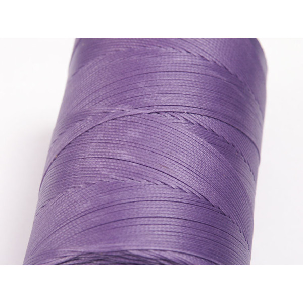 Waxed Polyester Cord, woven, 1.0mm, Purple, per 5 metres