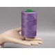 Waxed Polyester Cord, woven, Purple, per roll