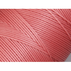 Waxed Polyester Cord, woven, 1.0mm, Baby Pink, by5 metre