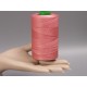 Waxed Polyester Cord, woven, Baby Pink, per roll