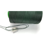 Waxed Polyester Cord, woven, Greenstone colour, by 5 metre