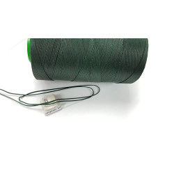 Waxed Polyester Cord, woven, Greenstone colour, by 5 metre