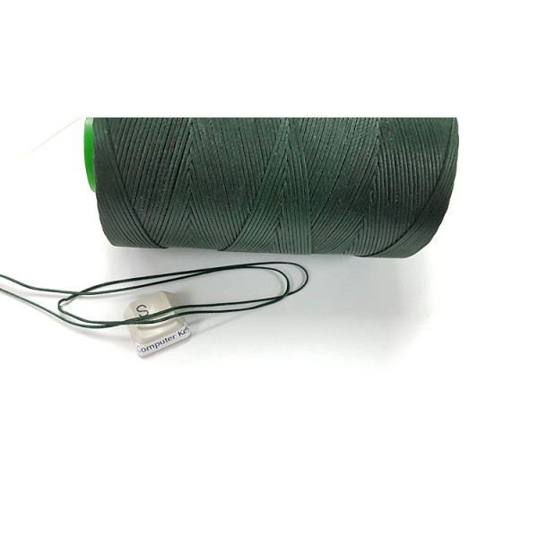 Waxed Polyester Cord, woven, Greenstone colour, by 5 metre