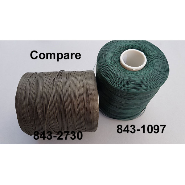 Lightly Waxed Polyester Cord, 1.4mm, Dark Kelp, per roll