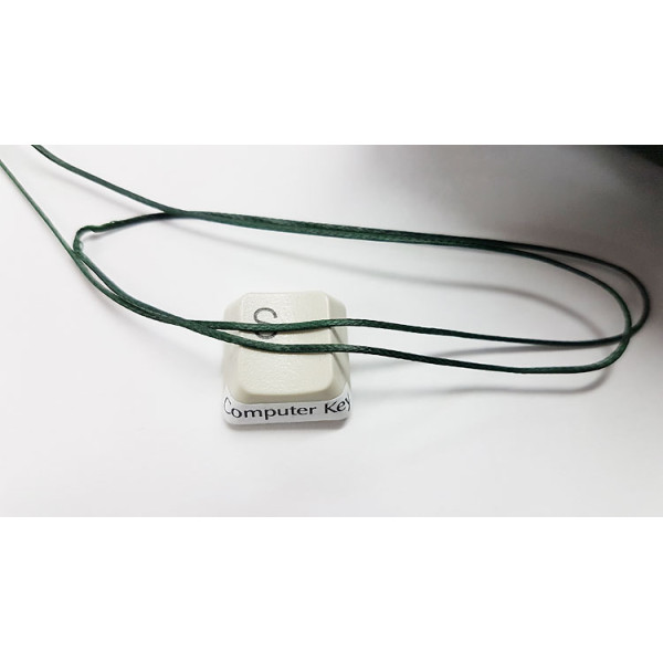 Waxed Polyester Cord, woven, Greenstone colour, by 5 metre