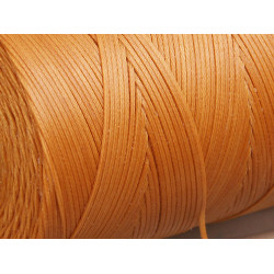 Waxed Polyester Cord, woven, 1.0mm, Turmeric, by 5 metres