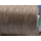 Lightly Waxed (Polyester) Cord, woven, 1.0mm, Natural Flax