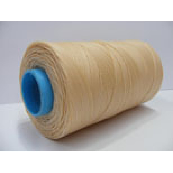 Waxed Polyester Cord, woven, 1.0mm, White/Bone, per roll