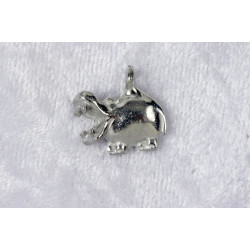 Pewter Charm, Hippo
