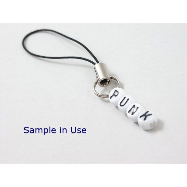 Porcelain Letter Bead - P