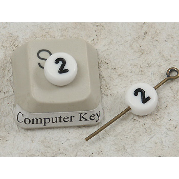 Plastic Number Bead - 2