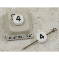 Plastic Number Bead - 4