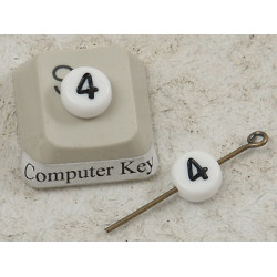 Plastic Number Bead - 4