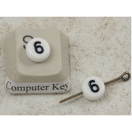 Plastic Number Bead - 6