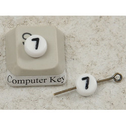 Plastic Number Bead - 7