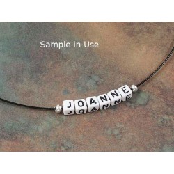 Plastic Letter Bead - A