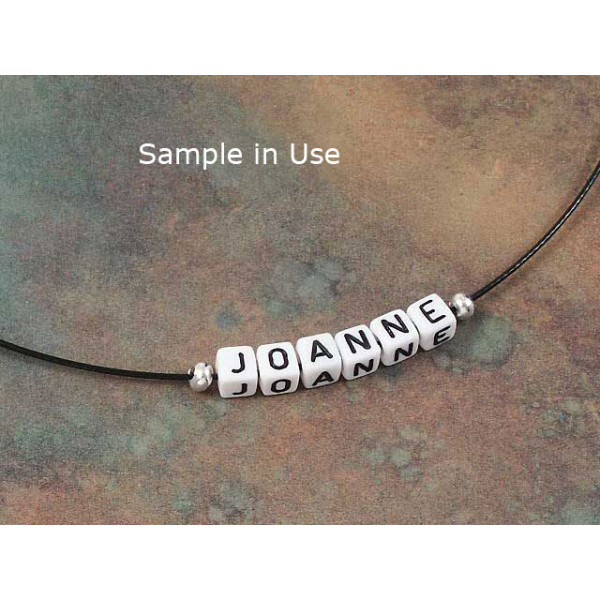 Plastic Letter Bead - E
