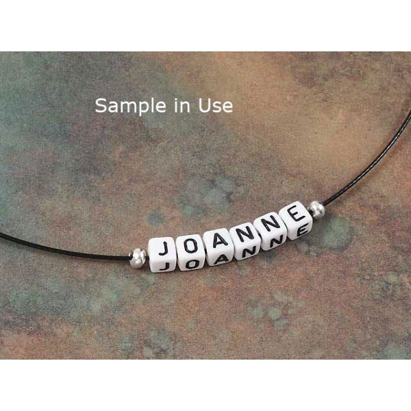 Plastic Letter Bead - J
