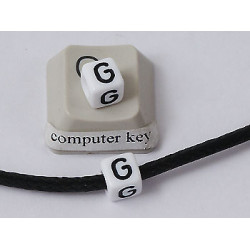 Plastic Letter Bead - G