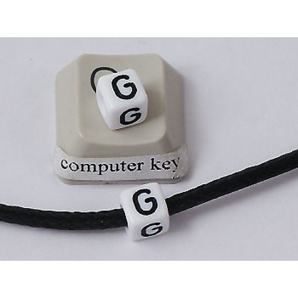 Plastic Letter Bead - G
