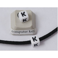 Plastic Letter Bead - K