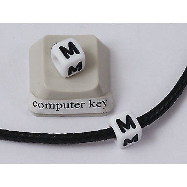 Plastic Letter Bead - M