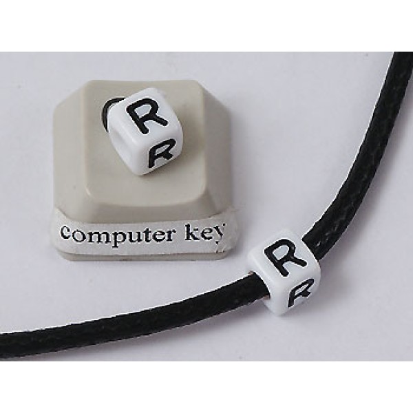 Plastic Letter Bead - R