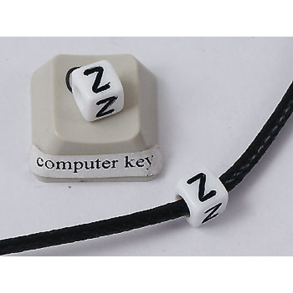 Plastic Letter Bead - Z