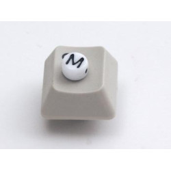 Porcelain Letter Bead - M