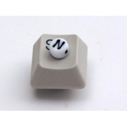 Porcelain Letter Bead - N