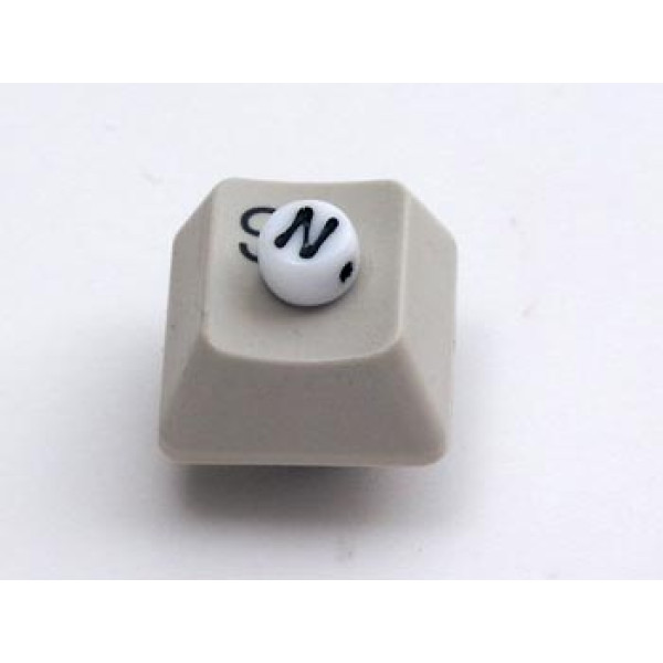 Porcelain Letter Bead - N