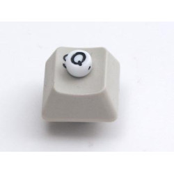 Porcelain Letter Bead - Q
