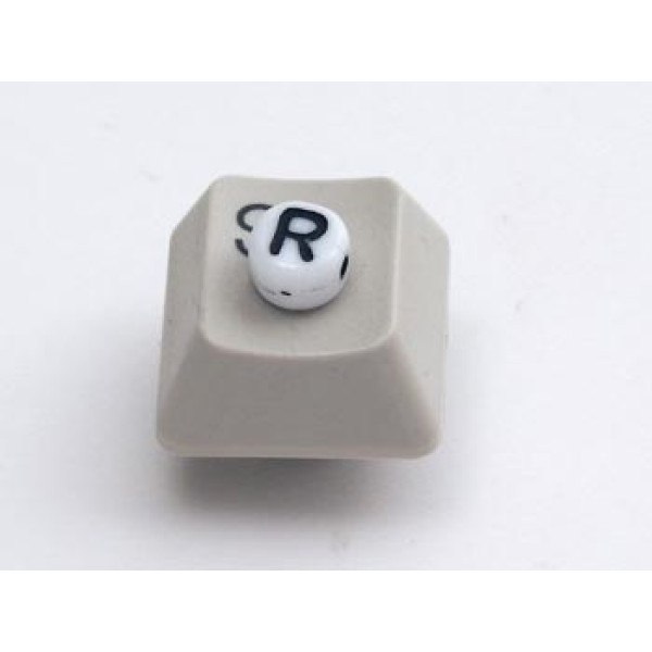 Porcelain Letter Bead - R