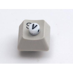 Porcelain Letter Bead - V