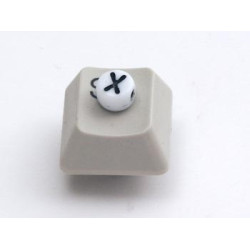Porcelain Letter Bead - X