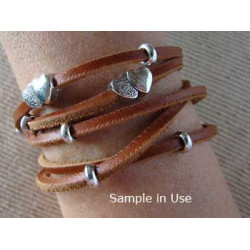 Large hole Donut Rondelle bead 7mm, antiqued silver, bag of 20