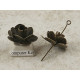 Antique bronze Stamping Flower Bead, 23mm, per 50 pcs