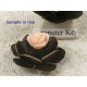 Antique bronze Stamping Flower Bead, 23mm, per 50 pcs