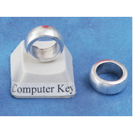 Large hole Donut Rondelle bead 11mm, antiqued silver, bag of 20