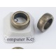 Large hole Donut Rondelle beads 11mm, antiqued bronze, per 20