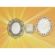 25x19mm Cabochon Bezel form, gunmetal
