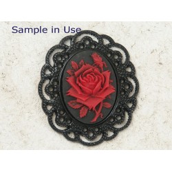 25x19mm Bezel setting form, black