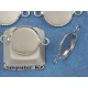 12mm bezel setting, round, 2 loops integral, nickel colour