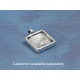 15mm Square chunky pendant setting bezel, ant silver