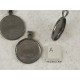 25mm Round heavy pendant setting bezel frame, Gunmetal Black