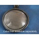 25mm Round heavy pendant setting bezel frame, Gunmetal Black