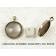 30mm Round heavy pendant setting bezel frame, NF ant bronze