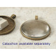 40mm Round heavy pendant setting bezel frame, ant bronze